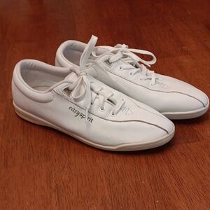 Easy Spirit Anti-Gravity Women's' 8.5 White Leather Shoes Sneakers Vintage